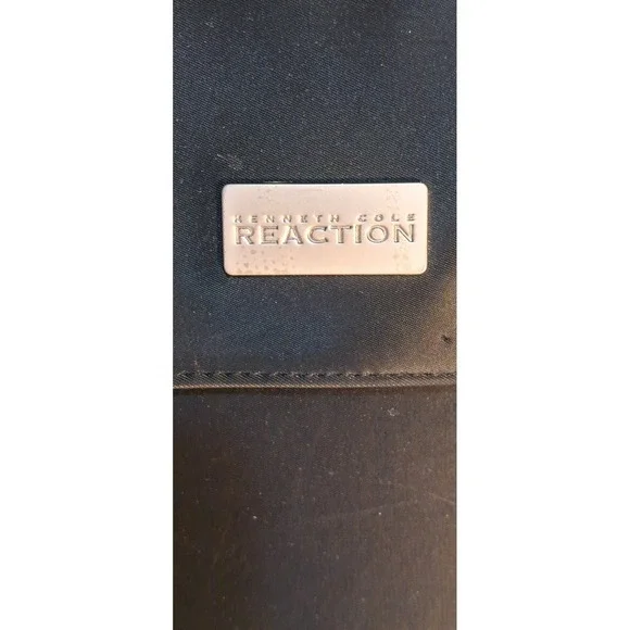 Kenneth Cole Reaction Black Nylon Laptop Briefcase Bag - Picture 5 of 12